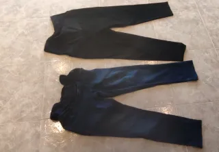 Pantalones Maternidad Talla 42 Azul/Negro