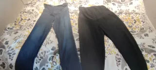 Pantalones Maternidad Talla 42 Azul/Negro