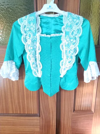 Corpiño Fallera Niña Beige/Blanco Talla S