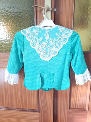 Corpiño Fallera Niña Beige/Blanco Talla S