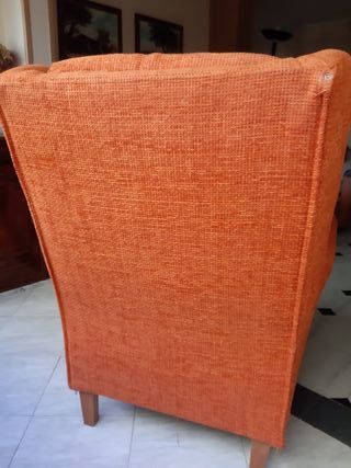 2 Sillones Orejeros Naranja