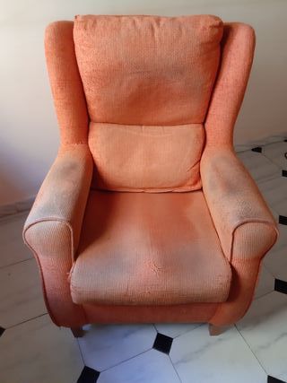 2 Sillones Orejeros Naranja