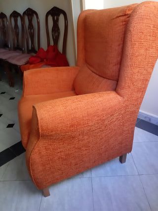 2 Sillones Orejeros Naranja
