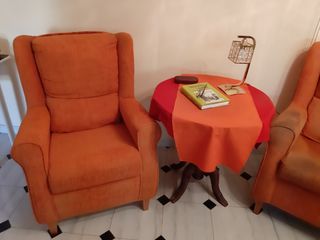 2 Sillones Orejeros Naranja