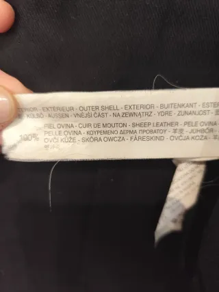 Cazadora cuero mujer negra