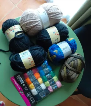 Lote de lanas para crochet