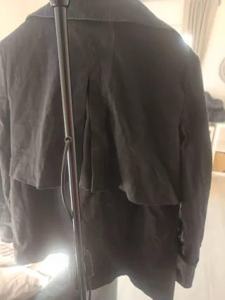 Chaqueta Gabardina Azul Marino T46 Vintage