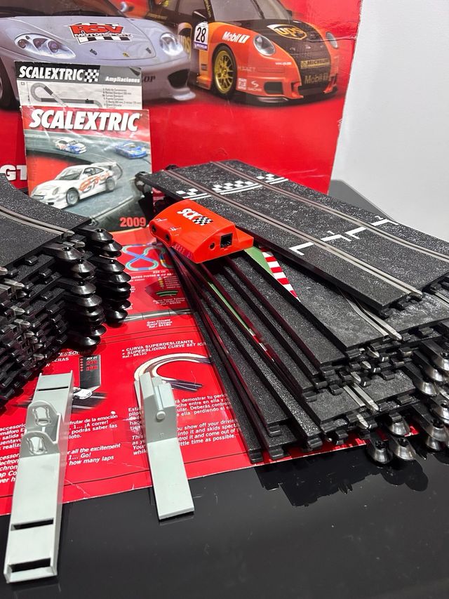 Lote Scalextric c2 gt : Curvas, Rectas y Vallas