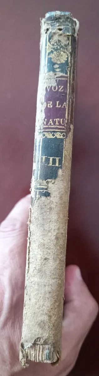 Libro antiguo Voz de la Naturaleza 1787