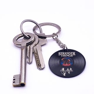 Llavero Stranger Things - Mini Disco Vinilo Retro
