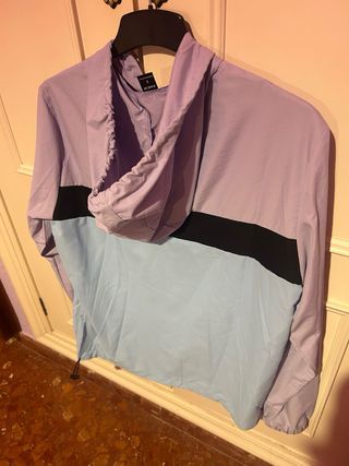 Chaqueta chubasquero bicolor