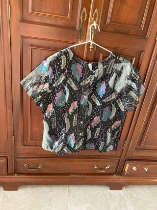 Camisa de fiesta estampada