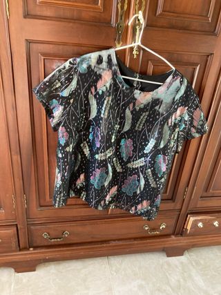 Camisa de fiesta estampada