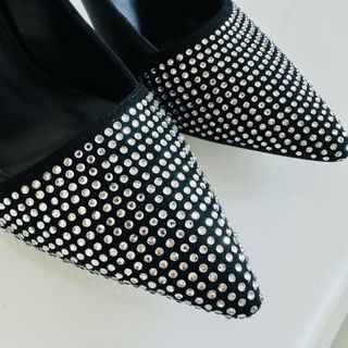 Scarpe Gaelle Paris nere con strass