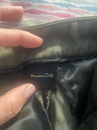 Pantalón Massimo Dutti Verde Oliva Nuevo talla 38