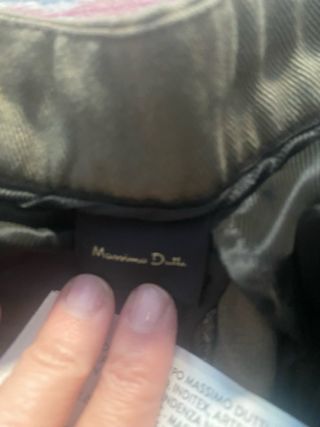Pantalón Massimo Dutti Verde Oliva Nuevo talla 38