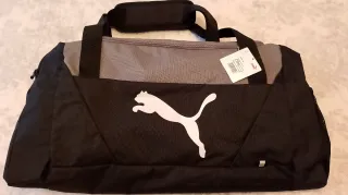Bolsa Deporte Puma Negra Y Gris Nueva