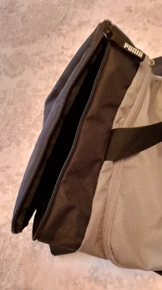 Bolsa Deporte Puma Negra Y Gris Nueva