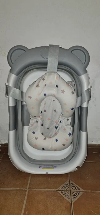 Bañera Plegable Bebé Oso Gris