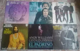 Lote Vinilos Singles Flamenco, Militar, Pop