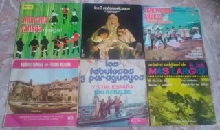 Lote Vinilos Singles Flamenco, Militar, Pop