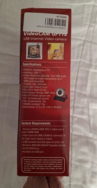 Webcam Genius VideoCAM GF112 USB