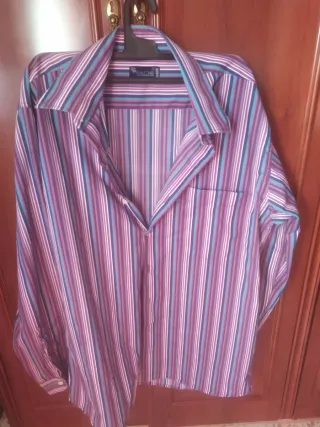 Camisa APACHE rayas hombre manga larga