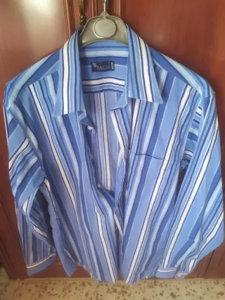 Camisa APACHE rayas hombre manga larga