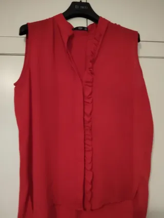 Blusas de verano verde / roja.