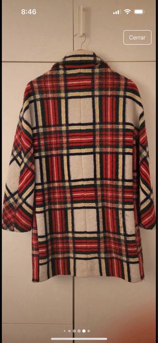 Abrigo Desigual cuadros talla 38