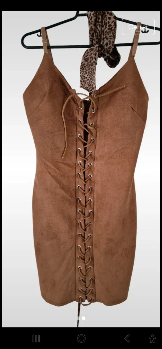 Vestido Pocahontas marrón