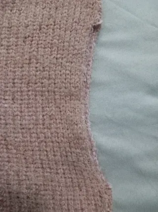 Maglione morbido grigio-rosa