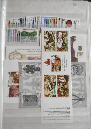 Años 80,90,91,92 y 93 ESPAÑA colecciones sellos