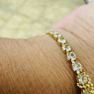 Bracciale Tennis Bigiotteria Dorato