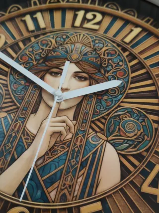 Orologio da parete Art Deko vintage donna