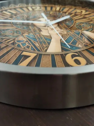 Orologio da parete Art Deko vintage donna