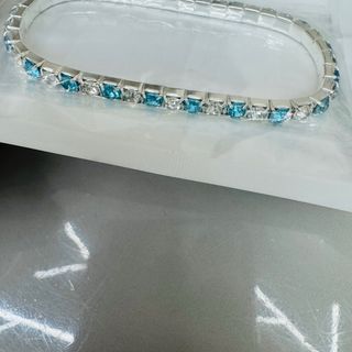 Bracciale tennis elastico bicolore