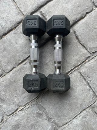 Coppia di manubri esagonali da 2 kg