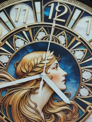 Orologio da parete vintage donna stile Art Déco