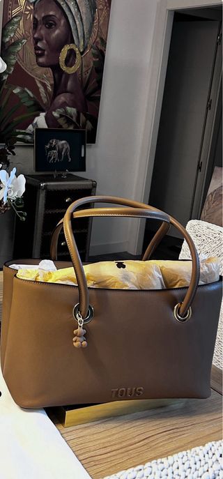 Bolso Tous mano u hombro color topo a estrenar