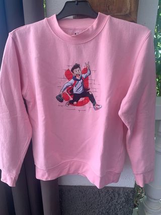 Sudadera ARTA rosa con dibujo animado