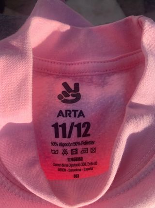 Sudadera ARTA rosa con dibujo animado