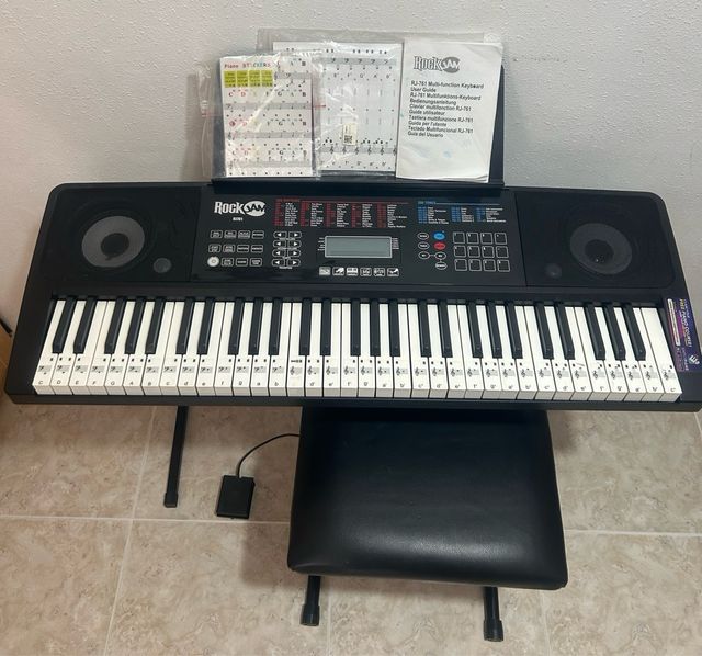 Teclado piano RockJam RJ761 Multifunción