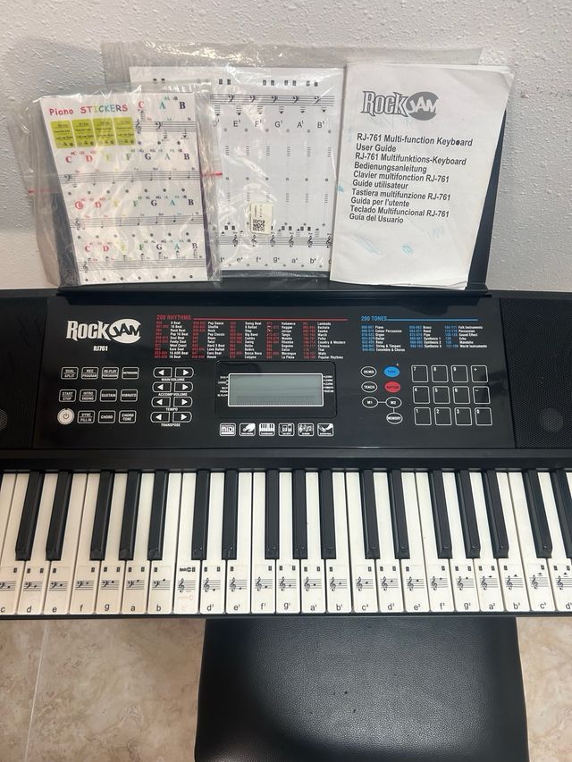 Teclado piano RockJam RJ761 Multifunción