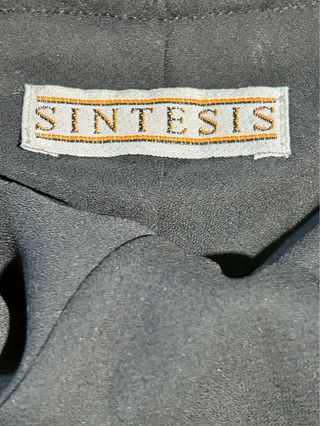 Top Lencero Seda Lentejuelas Negras Talla 40