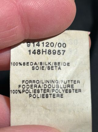 Top Lencero Seda Lentejuelas Negras Talla 40