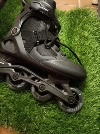 Patines Oxelo Fitness FIT100 Negro Adulto