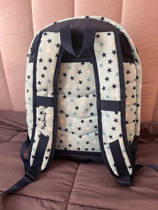 Mochila Pepe Jeans estrellas y bandera lentejuelas