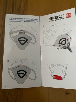 Paraorecchie sci/snowboard Briko arancioni