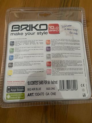 Paraorecchie sci/snowboard Briko arancioni